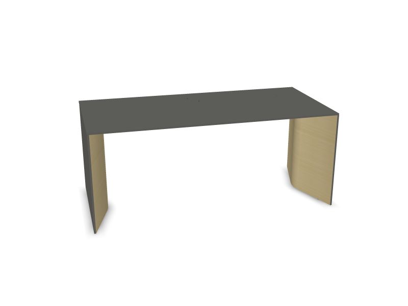 Стол для руководителя MOVE&LEAD, V1 - шпон ясеневого цвета, 1800x850, H17B03 - серый HPL /серый