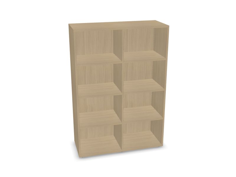 CHOICE bookcase, D1 - Whitened oak melamine, D1 - Whitened oak melamine, 1000x400