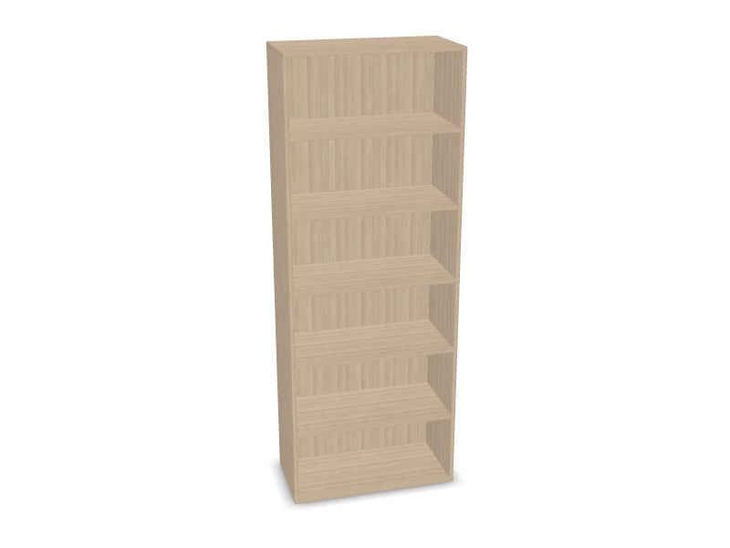 CHOICE bookcase, D3 - Sand Ash melamine, D3 - Sand Ash melamine, 800x400