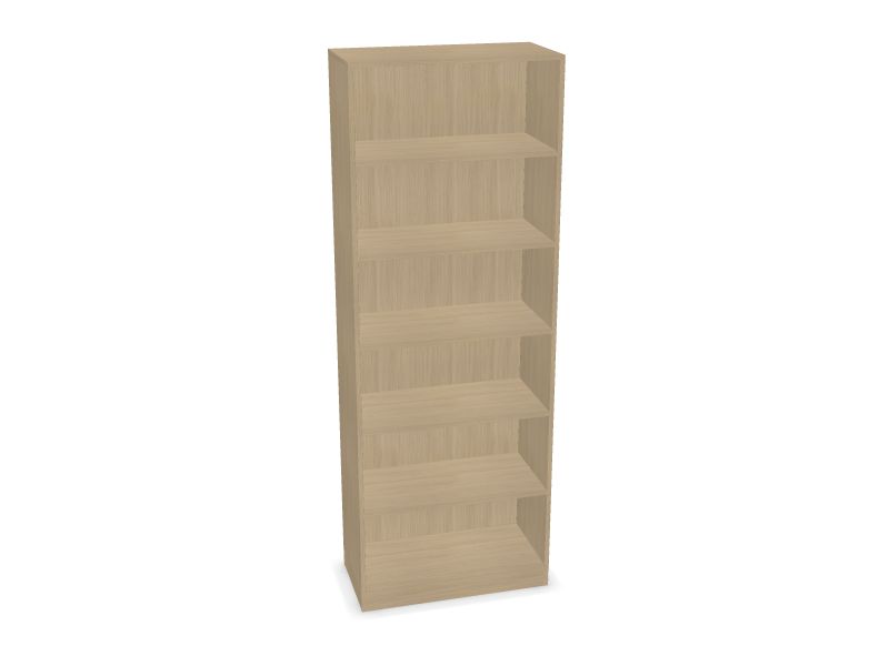 CHOICE bookcase, D1 - Whitened oak melamine, D1 - Whitened oak melamine, 800x400