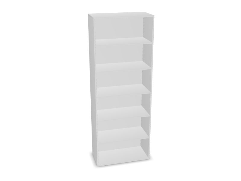 CHOICE bookcase, M1 - White melamine, M1 - balts melamīns, 800x400