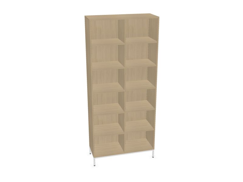 CHOICE bookcase, D1 - Whitened oak melamine, D1 - Balināts ozola melamīns, 1000x400