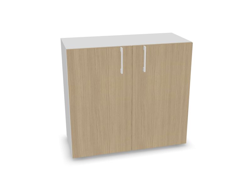 NOVA BASIC Cabinet w/o lock DNE203, M1 - balts melamīns, 800x360x740