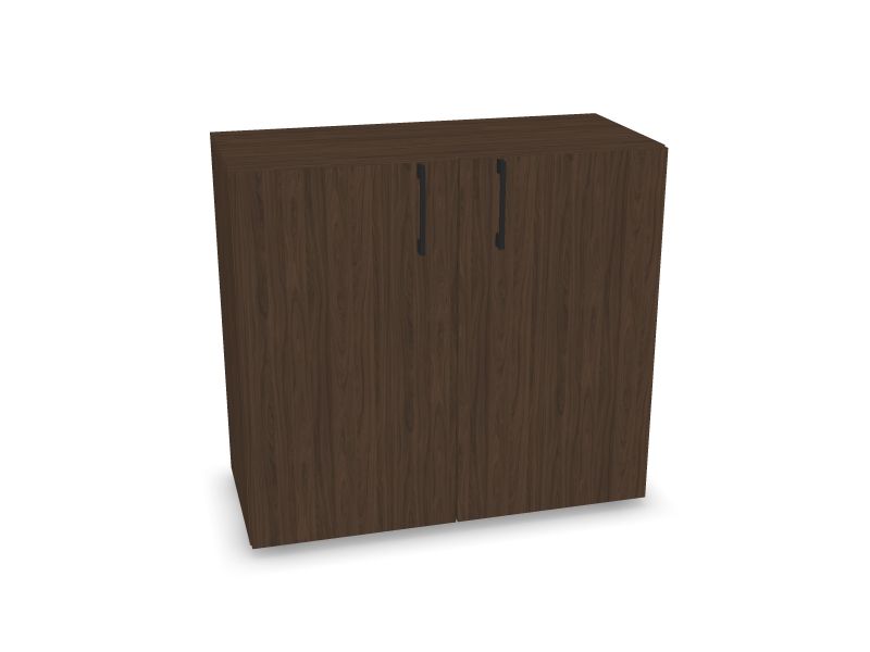 NOVA BASIC Cabinet w/o lock DNE203, D4 – tumšā valrieksta melamīns, 800x360x740