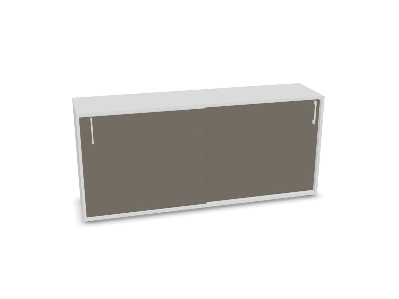 NOVA BASIC sliding door, M1 - balts melamīns, 1640x400x740