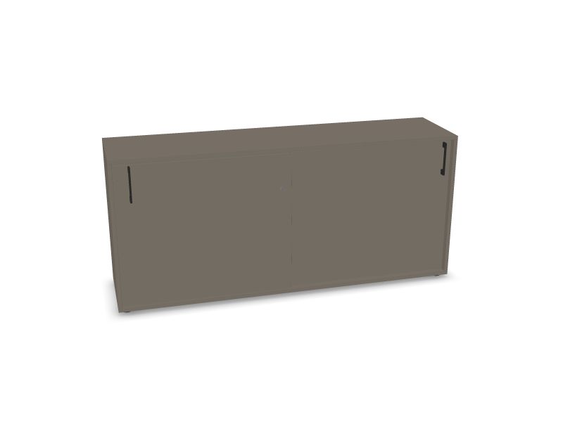 NOVA BASIC sliding door, N2 - Cubanit grey melamine, 1640x400x740