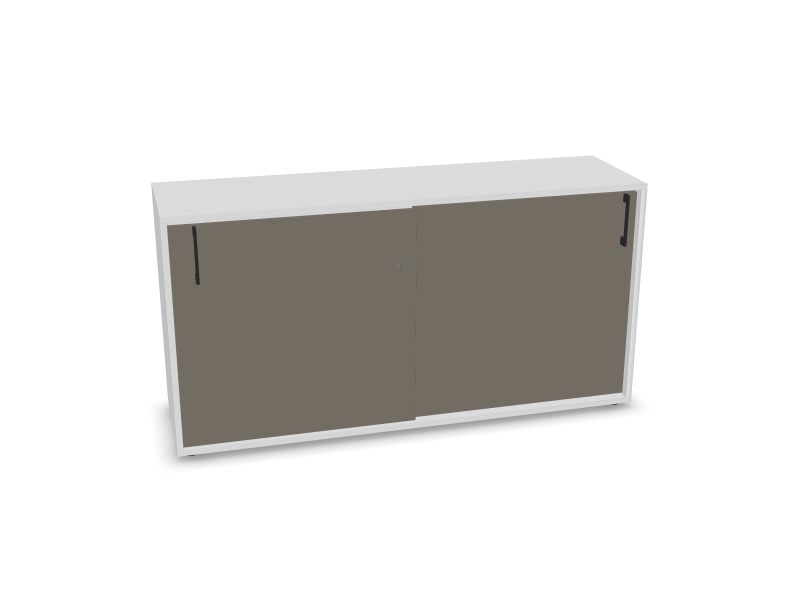 NOVA BASIC sliding door, M1 - balts melamīns, 1440x400x740