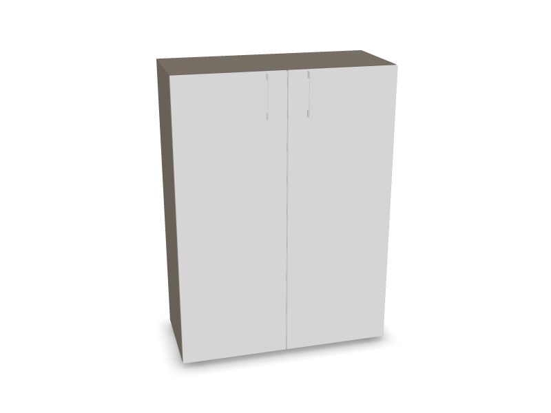 NOVA BASIC w/o lock, DNE303, N2 - Cubanit grey melamine, 800x360x1092