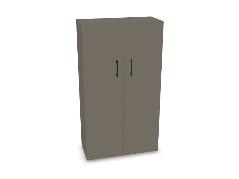 NOVA BASIC no lock, 3 shelves DNE403, N2 - Cubanit grey melamine, 800x360x1444