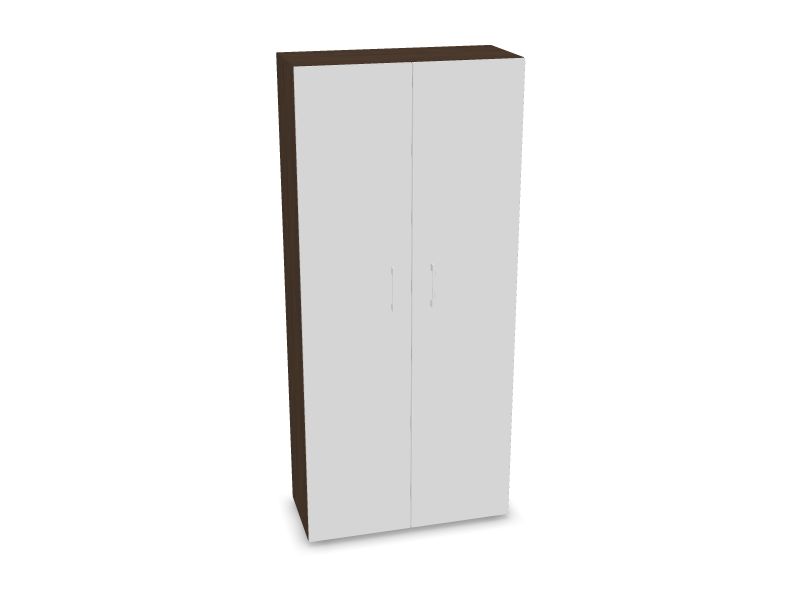 NOVA BASIC Cabinet w/o lock DNE501, D4 – tumšā valrieksta melamīns, 800x360x1795