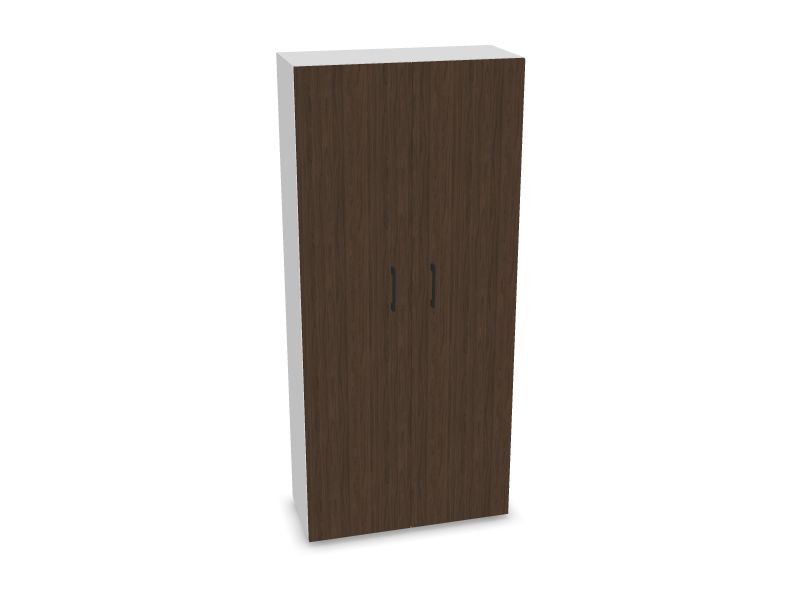 NOVA BASIC Wardrobe w/o lock DNE502, M1 - White melamine