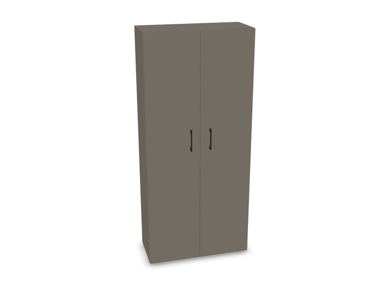 NOVA BASIC Wardrobe w/o lock DNE502, N2 - Cubanit grey melamine