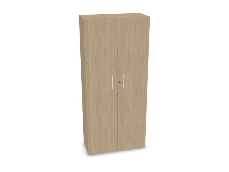 NOVA BASIC Cabinet w/lock DNE503, D1 - Whitened oak melamine, 800x360x1795