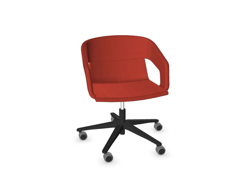 Apmeklētāju krēsls TWIST & SIT Krāsa: S84 - sarkans