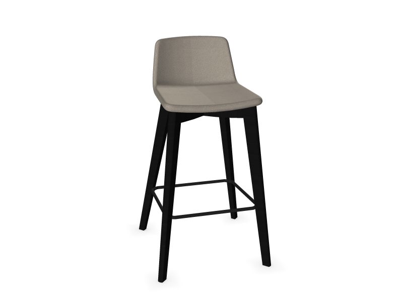 Высокий стул TWIST&SIT , L15 - Вежевый, W3 - ясень в черном