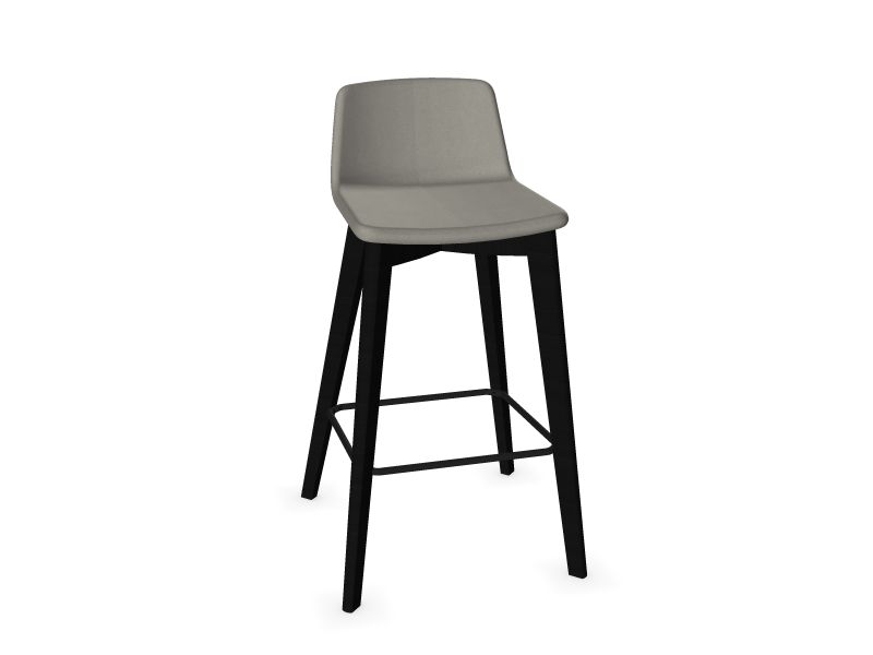 Augstais krēsls TWIST & SIT W3 - pelni melnā krāsā