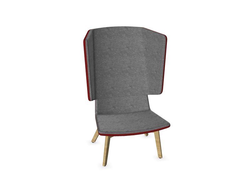 Кресло с высокой спинкой TWIST&SIT D08 - Вишнёво-красный