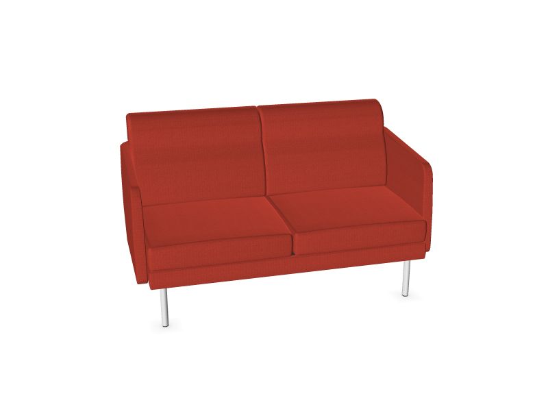 Двухместный диван ARCIPELAGO, E2 - Белая, S84 - Красный