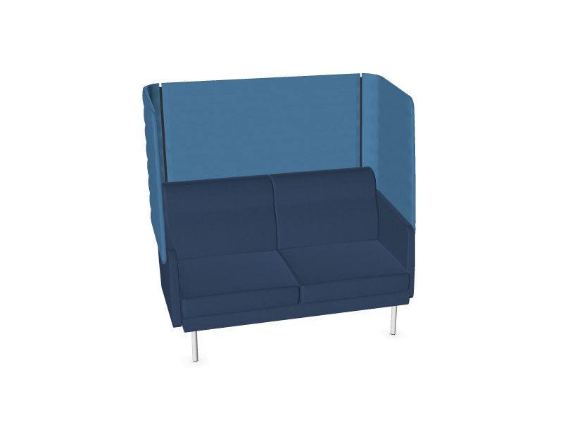 Dīvāns ARCIPELAGO ar augstu atzveltni, S62 - pusnakts zils melanžs, S63 - zils, E2 - balts