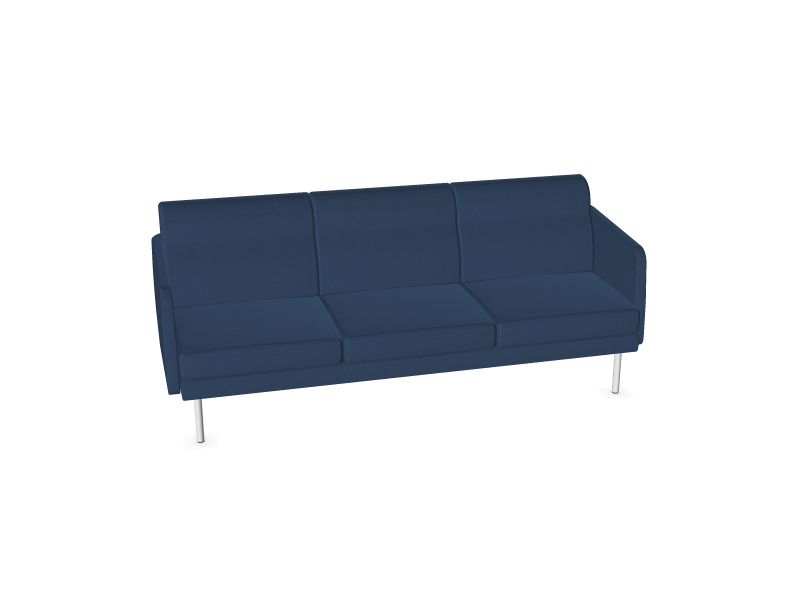 Трехместный диван ARCIPELAGO, E2 - Белая, S62 - Полуночный синий меланж