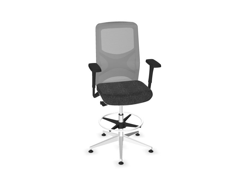 WIND High swivel chairs, AD1 - Dark grey