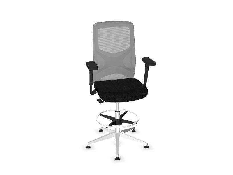 WIND High swivel chairs, AD0 - Graphite