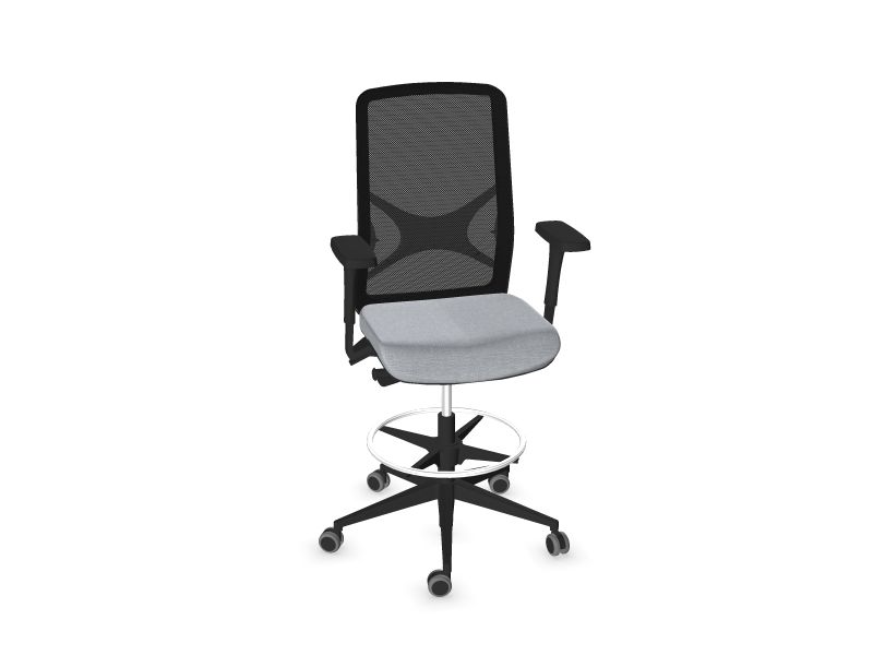 WIND High swivel chairs, AD3 - Light Grey