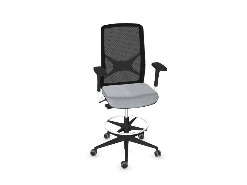 WIND High swivel chairs, AD3 - Light Grey