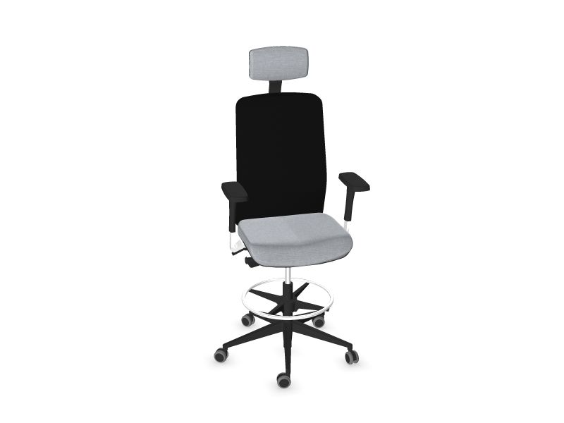 WIND High swivel chairs, AD3 - Light Grey