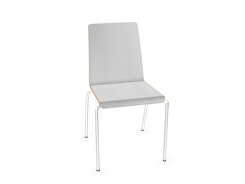 Konferenču krēsls MOON Wood Krāsa: E - balts, Sēdekļa krāsa: Z3 - balts matēts lamināts