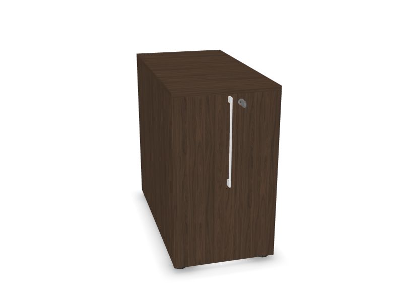 Шкаф с выдвижным ящиком BOXI  D4 - Темный орех меламин 800x420x740