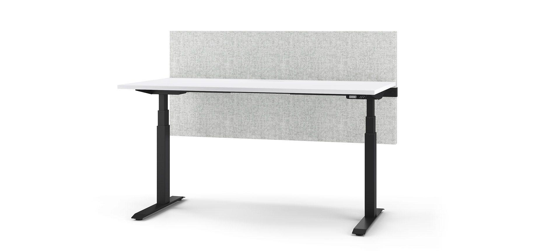 Acoustic desk screens